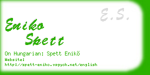 eniko spett business card